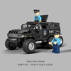 子供のおもちゃの車大型合金オフロード車パトカーおもちゃ SWAT 車車モデル男の子オフロード車