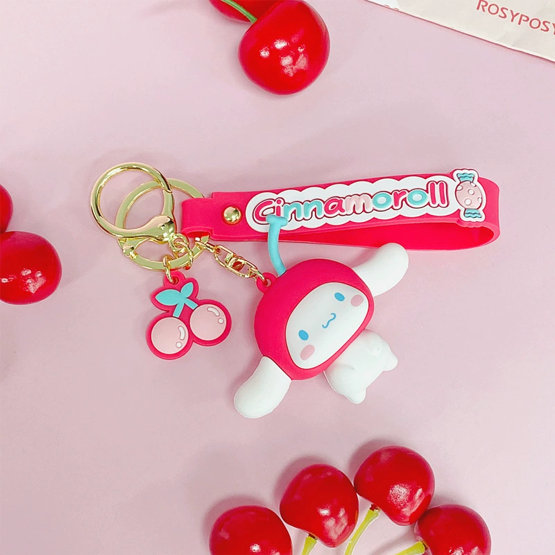 Sanrio, оригинальный мультяшный брелок, для автомобильных ключей, подвеска, аксессуар, высококачественный стиль