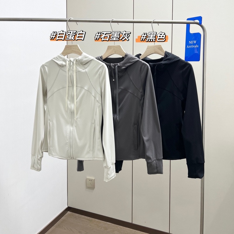 25秋季新款女士连帽修身显瘦运动夹克拉链开衫瑜伽服外套0813d11|undefined