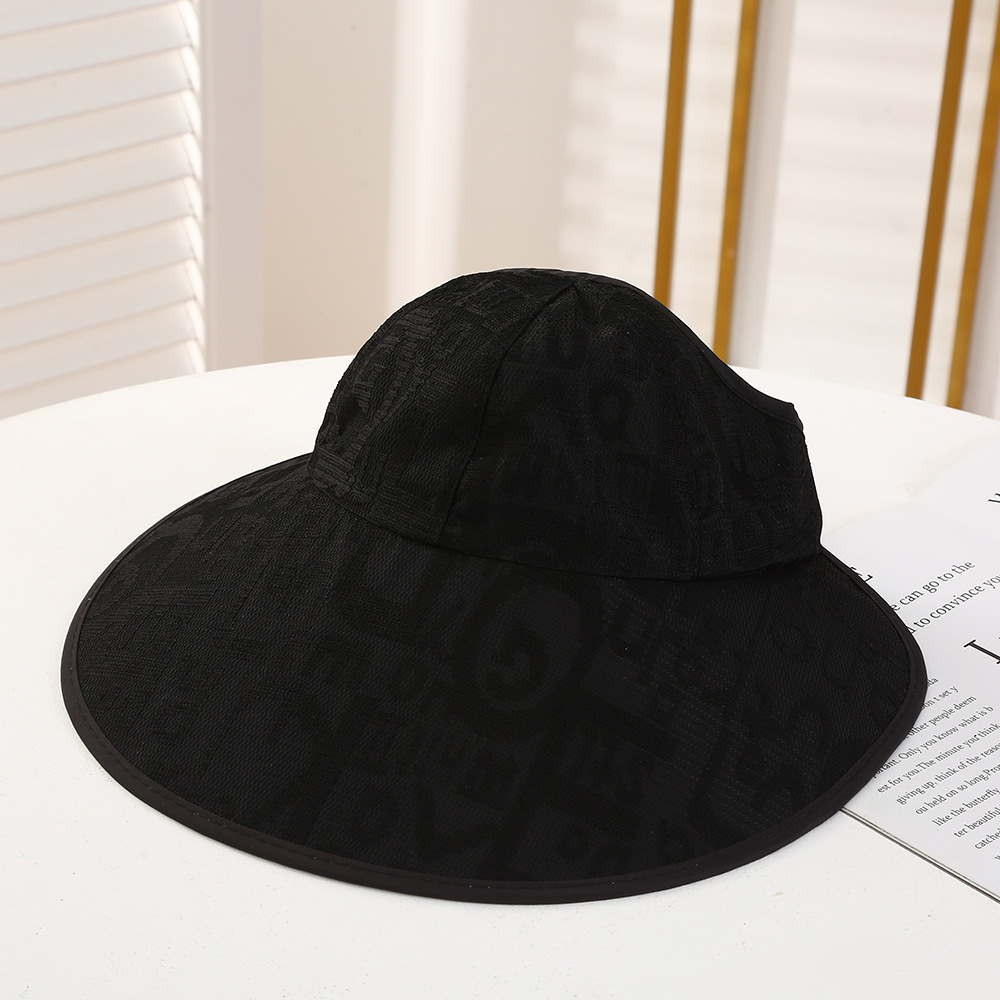 2024 Spring/summer New Lace Empty Top Hat Women's Hat Outdoor Outgoing Sunshade Hat Thin Fashion Casual Simple Versatile Sun Hat_voghion.com