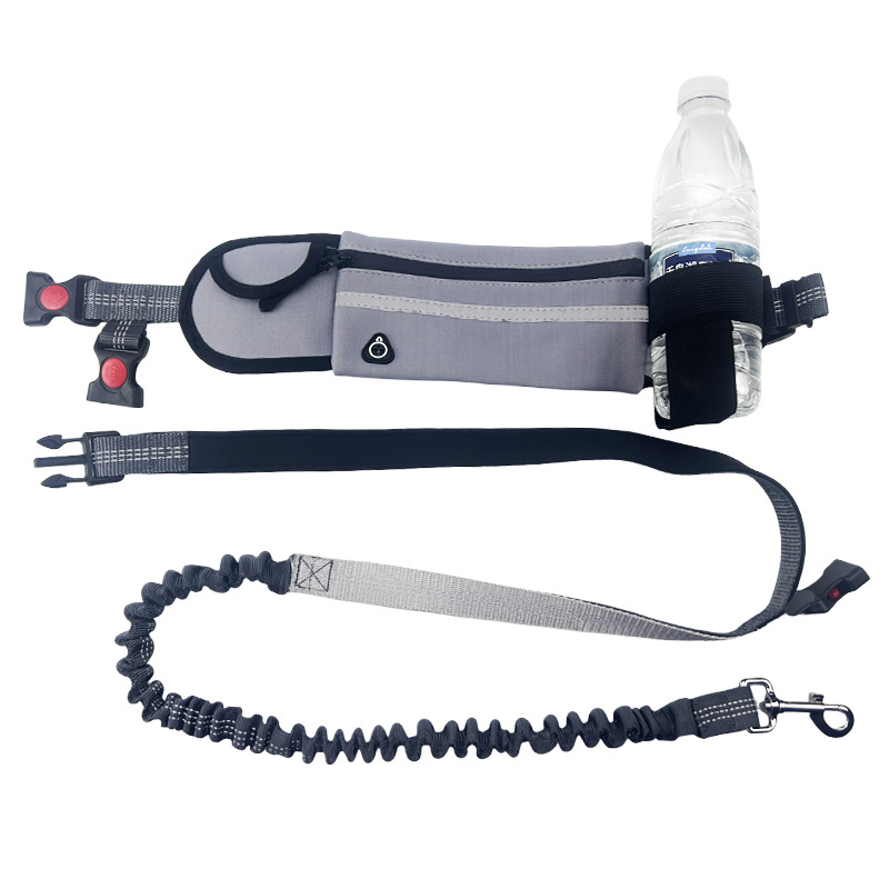 Suministros para mascotas amazonas mascota corriendo correa de cintura portátil bolsa de función completa correa de perro