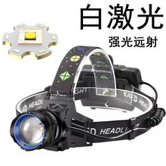 新款 led 强光变焦头灯 USB 充电户外夜钓防水长续航便携远射头灯