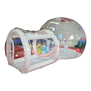 Cross-Border Manufacturers Directly Supply Inflatable Bubble House Transparent Starry Sky Tent Internet Celebrity Exhibition with Balloons Outdoor Trampoline Air Cushion