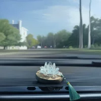 Удачи Лотос Хрустальный Лотос Автомобиль Украшение Автомобиль Национальный Ветер Деревянный Автомобиль Центральная Консоль Для Мужские и Мужские Автомобили