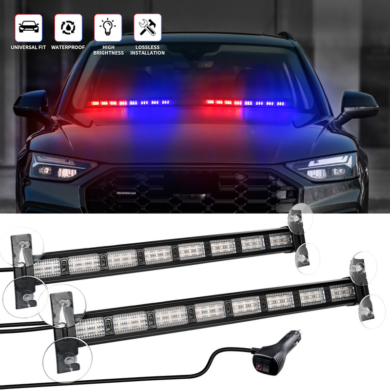 Car LED color changing pole light multi-function long warning light engineering vehicle roadblock flash signal light car ceiling light