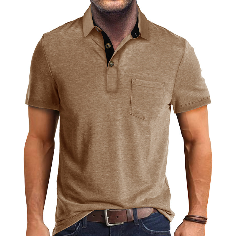 2024 Summer European and American men's short-sleeved lapel T-shirt Foreign Trade men's polo shirt cross-border top polo wholesale 2024 Summer European and American men's short-sleeved lapel T-shirt Foreign Trade men's polo shirt cross-border top polo wholesale