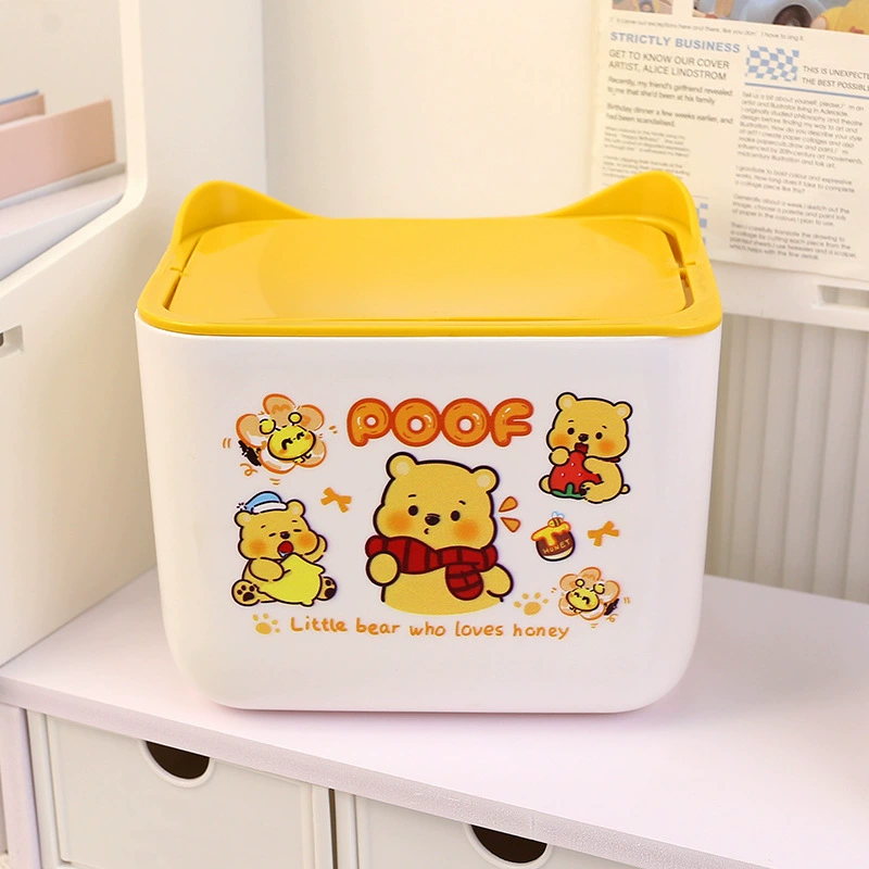 Cartoon small capacious garbage can