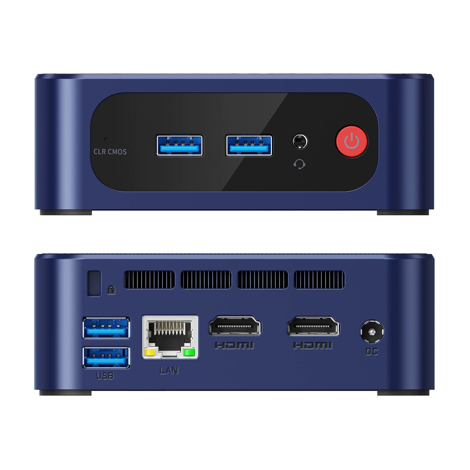 Dual display 4K mini computer 12th generation N100 N150 thin and light portable office computer education cloud terminal mini pc