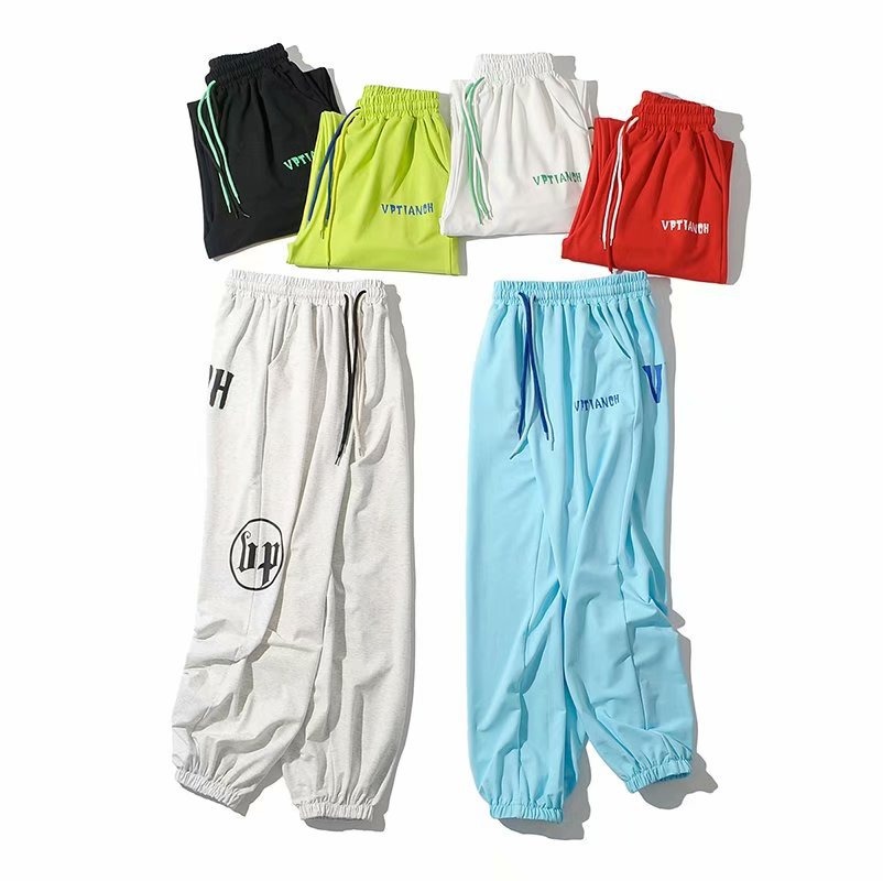 New 2021 Summer Casual Elegant Women's Harem Pants High Waist Casual Pants Letter Print Double Rope Sweatpants