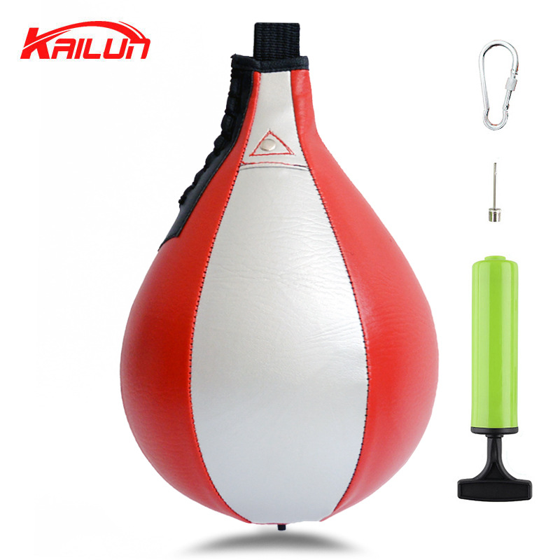 Bola DE VELOCIDAD DE BOXEO colgando bola en forma de pera Bola de reacción familia fitness bolsa de arena gimnasio Bola de cordón Tierra