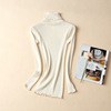 瑜悦 Silk keep warm fitted long-sleeve, sexy knitted sweater, high collar