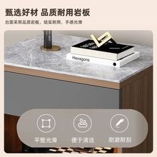 现代简约岩板床头柜子酒店意式床头柜家用高级轻奢收纳新款床边柜