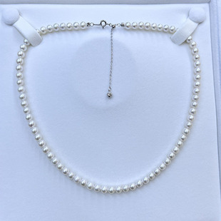 Zhuji Freshwater Pearl Necklace Aurora Round 5-6mm High Quality Almost Flawless Factory Direct Sale