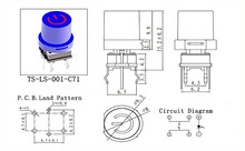 6*7.2�p�|�����_�PTS-LS-001-C71ֱ��6�_LED�������I��λ���o�_�P