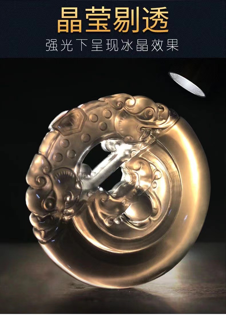 Car pendant car pendant obsidian blessing from heaven safe car high-end Jade rearview mirror pendant men and women