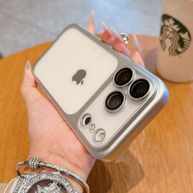 适用苹果17proMax哑光磨砂手机壳肤感超薄iPhone16电镀硬15保护套|undefined