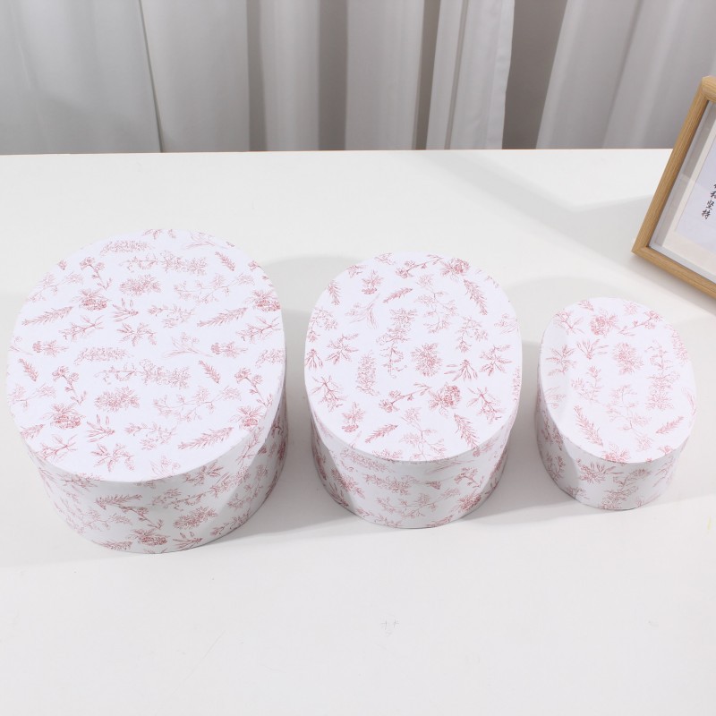 Caja de Regalo Ovalada Estilo Francés para el Día de Año Nuevo y el Festival de Primavera, Caja de Regalo Creativa, Caja de Regalo para el Cumpleaños de un Mejor Amigo, Caja de Embalaje para Repostería