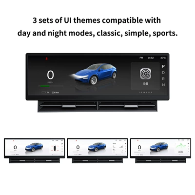 Car display 3/Y Instrument Screen Ota - model-3y-left-rudder