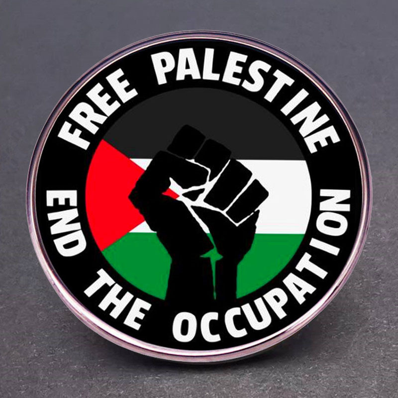 Palestina libre broche ocupación final Palestina bandera pin insignia accesorios de aleación de metal