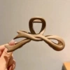 Ribbon bowing matte light coffee color [about 12 cm]