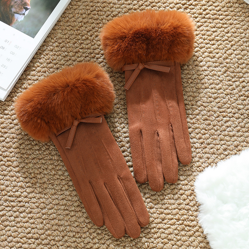 Guantes Térmicos de Felpa para Mujer de Poliéster Antideslizante, Pantalla táctil, Térmico para Ciclismo y Uso Exterior image 85