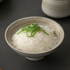 日本式粗陶飯碗スープ碗ラーメン碗単一レトロ陶磁器ins風食器家庭用5インチ闘笠碗