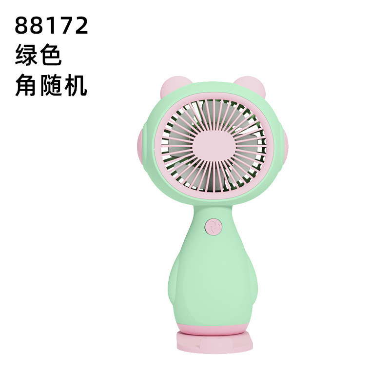 USB ハンドヘルド漫画かわいいミニファンポータブルデスクトップ学生強風超長寿命小型ファン|undefined