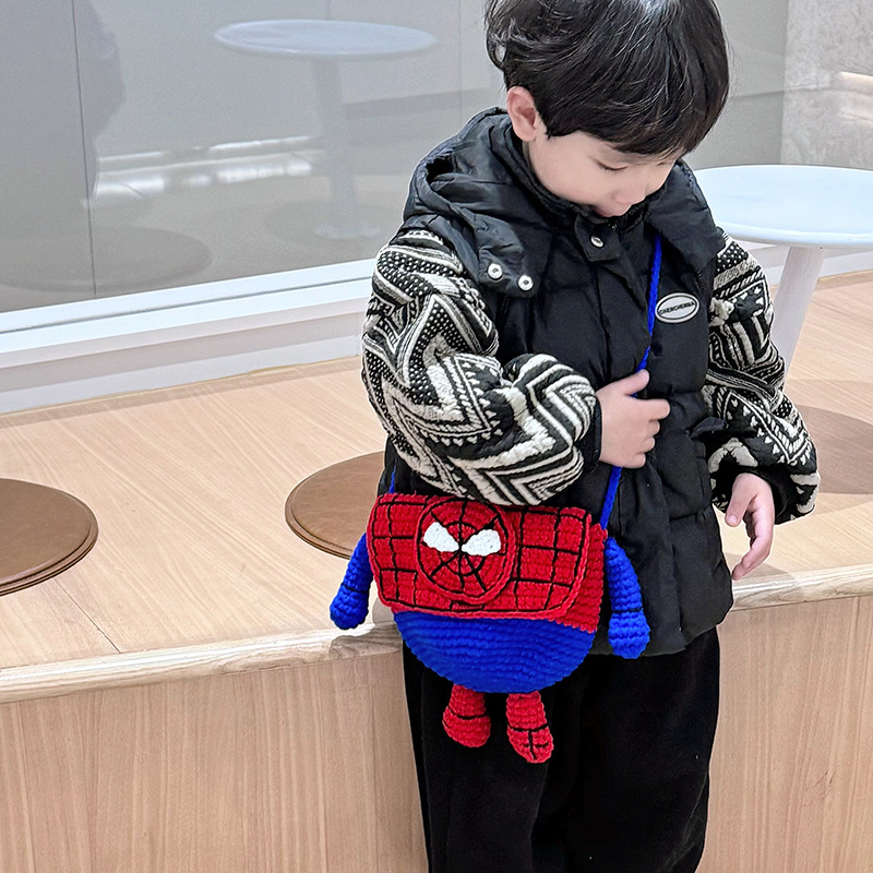 Bolsa de hombro para niños coreanos Chao Cool, productos terminados de gancho de lana, bolsas de mochila para niños, nuevas bolsas de comercio exterior transfronterizas para niños
