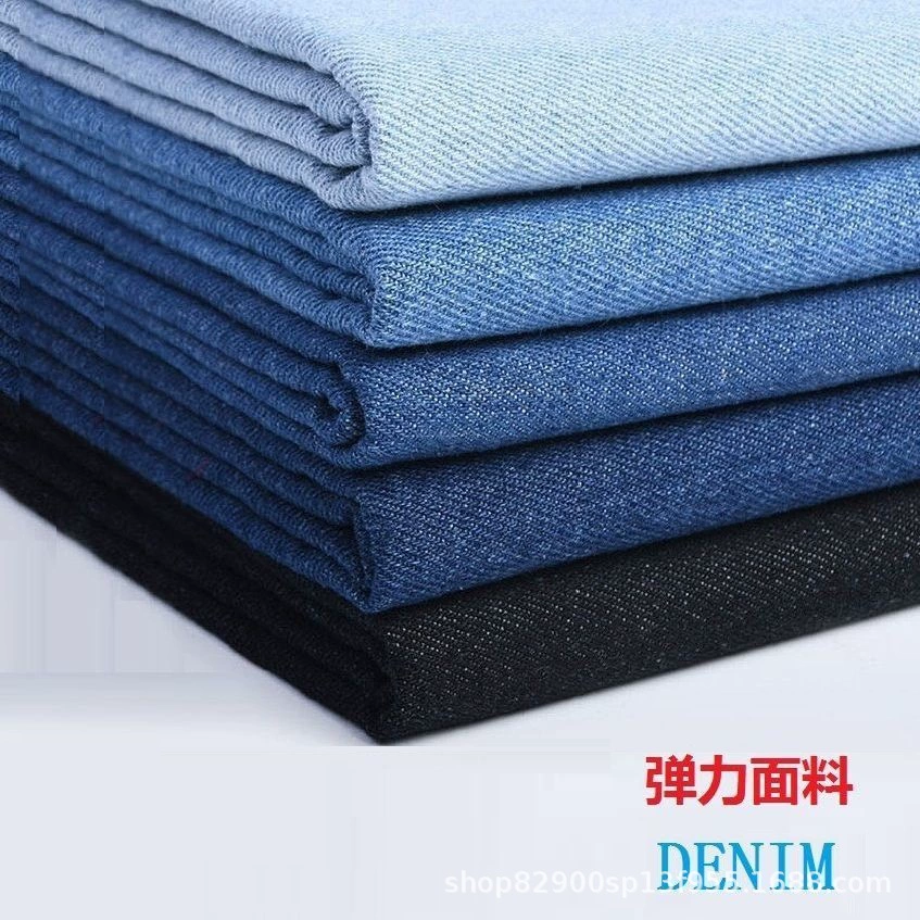 Оптовая Продажа с фабрики стрейч выстиранные джинсовые хлопковые брюки рубашка фартук одежда весна и осень светло-голубая ткань