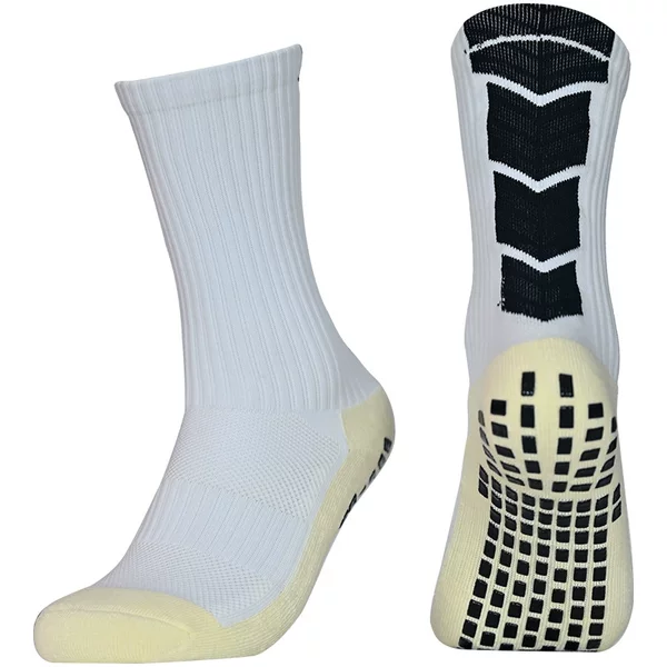 51001 Elite Football Socks with Anti-Slip Film, Towel Bottom, Dotted Rubber, Men's Mid-Calf Sports Football Socks, Sweat-Absorbent Mid-Calf