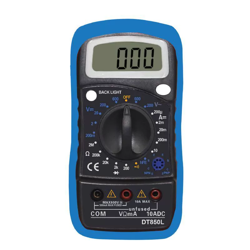 Goldman Sachs Электронные поставки Цифровой мультиметр DT850L с функцией подсветки (в соответствии с CE/GS)