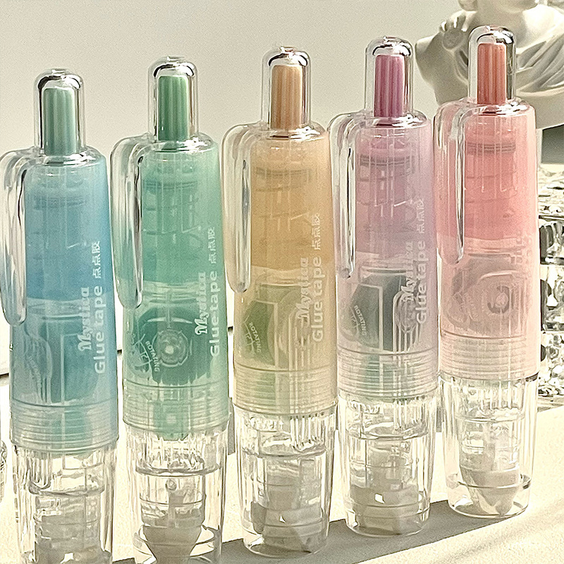 Cinta de punteada de alta apariencia para estudiantes con cinta de doble cara de alta viscosidad hecha a mano, cinta de corrección de puntos de secado rápido