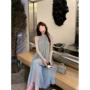 挪威浪漫夏天海边连衣裙