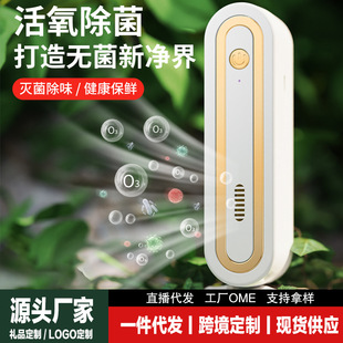 New Household Refrigerator Deodorizer Portable Sterilization Deodorizer USB Charging Odor Ozone Air Purifier