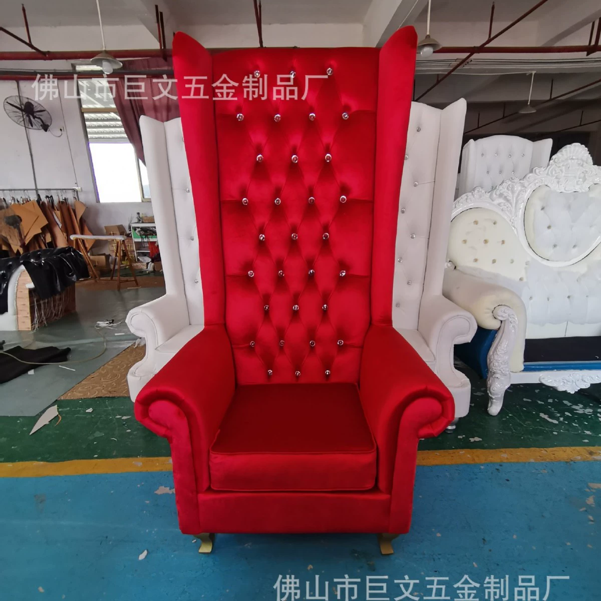 Фабрика прямых продаж FRP с высокой спинкой из массива дерева декоративный стул