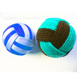 Hand-woven ball hand hook ball pet toy ball Christmas decorative cotton ball curtain strap decorative ball bag ball