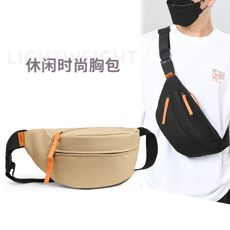 Печатный нагрудный мешок с логотипом мужской трендовый маленький мешок водонепроницаемый повседневный посыльного мешок спортивный наплечный мешок мужской пояс женский одиночный