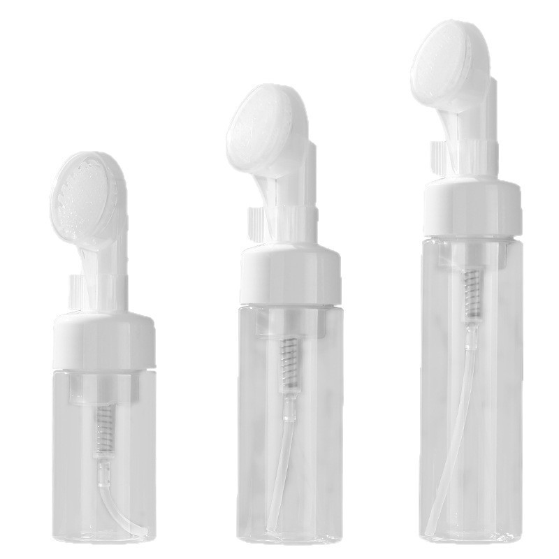 120ml150ml200ml慕斯泡沫瓶PET洁面清洗瓶硅胶刷头打泡起泡塑料瓶|undefined