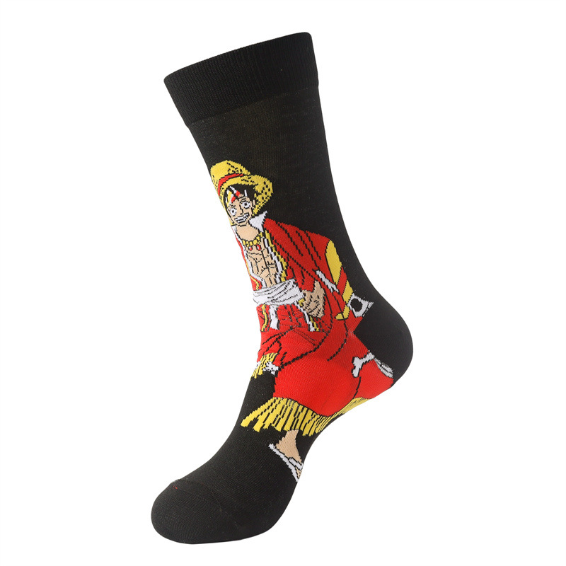 Men's Wholesale Trendy Socks Female Animation Cartoon Cotton Socks Comic Male Medium Tube Pirate Socks-5PRS 54 O1CN01JKvtD21TrjeDWS3ra !!1004802436 0 cib