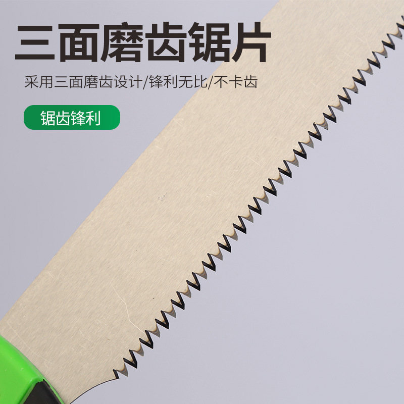 Winda poda de jardín sierra de mano Sierra de árboles frutales fruta doméstica Sierra de madera herramientas de jardín mango de plástico de dos colores sierra de mano portátil