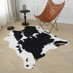 Plush Carpet Living Room Home Bedroom Bedside Cartoon Blanket Shop Window Nordic Milk Pattern Floating Window Floor Mat for Hair