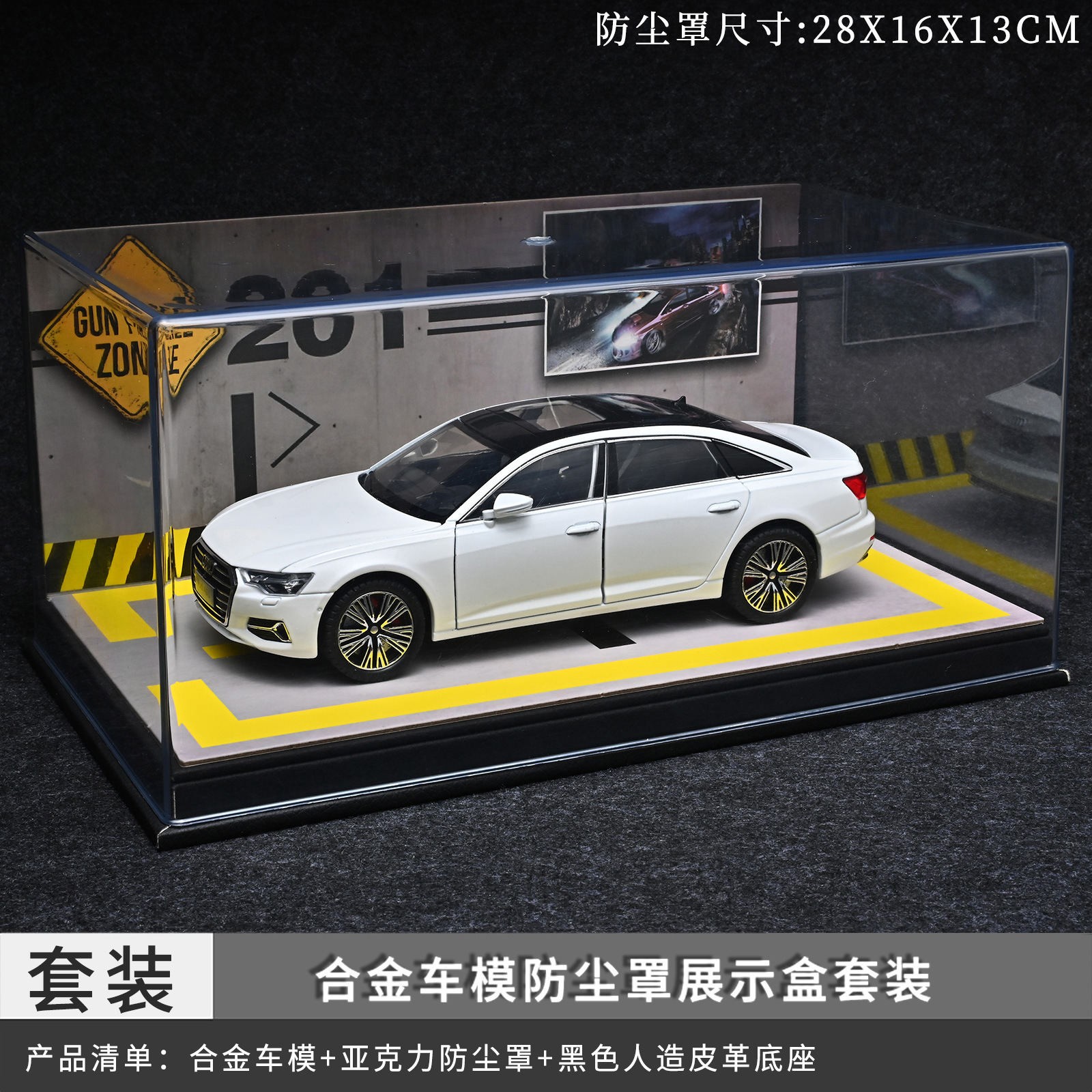 Auténtica autorización 1: 24 Audi A6L modelo de aleación accesorios de automóviles luces de retroceso amortiguación regalo recomendado en vivo