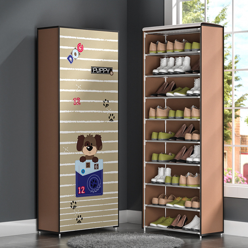Buy quality Shoe Rack Dust Cover Multilayer Shelf Cover Simple Door