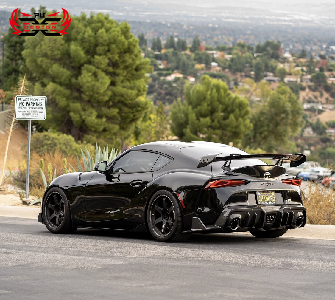 Suitable for Toyota Supra A90 A91 Bumper Modification Ad Style Rear Lip Decoration Dry Carbon Fiber Spoiler