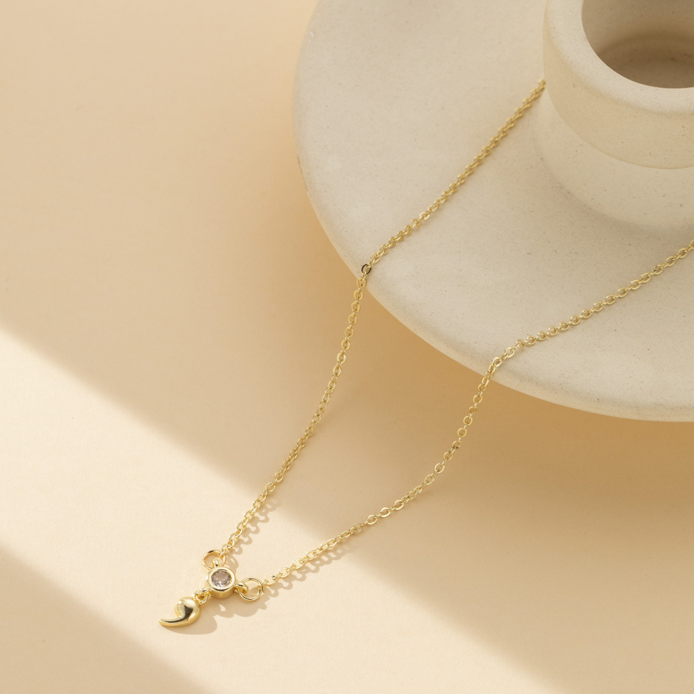 Personalisierte Komma-anhänger-halskette Und Ring Für Damen_voghion.com