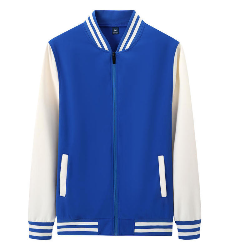薄款拼色开衫外套棒球服定制学生班服队服幼师培训服工装刺绣logo|undefined