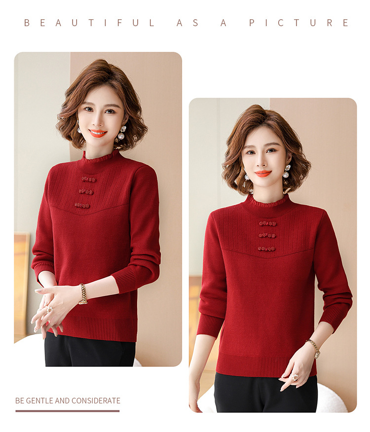 E5975 870K ÁO LEN NỮ TAIRYA MÙA XUÂN THU ĐÔNG TRUNG NIÊN DÀY ẤM THỜI TRANG NỮ G03 SẢN PHẨM MỚI