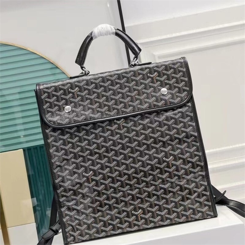 Cowhide Goyard New Backpack Unisex Large Capacity Accessible Luxury Travel and Work Clothing 2024 New Style