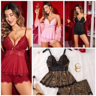 Multi-Color European and American Wholesale Sexy Pajamas Set for Women Modal Suit Aliexpress, Amazon High-End in