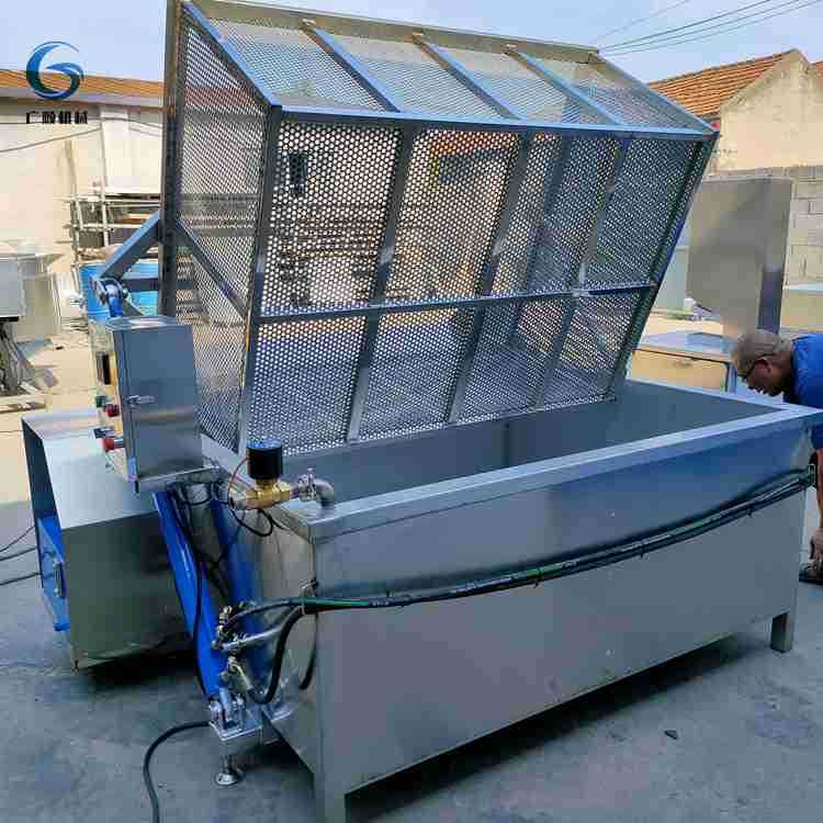 自动出料款方形煮锅  广顺猪大肠卤煮锅设备